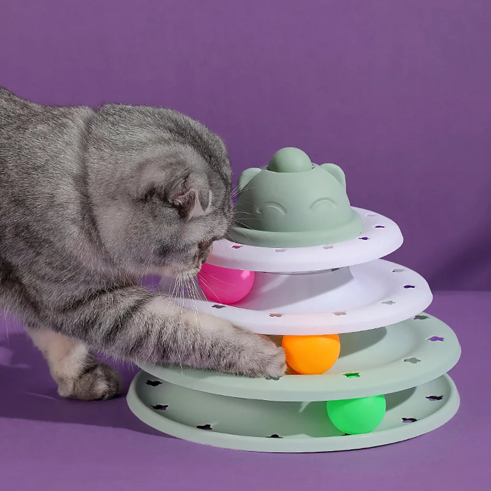 cat toy ball track