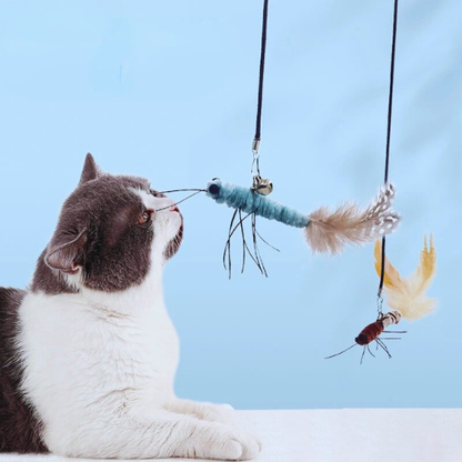 Interactive Feather Cat Toy