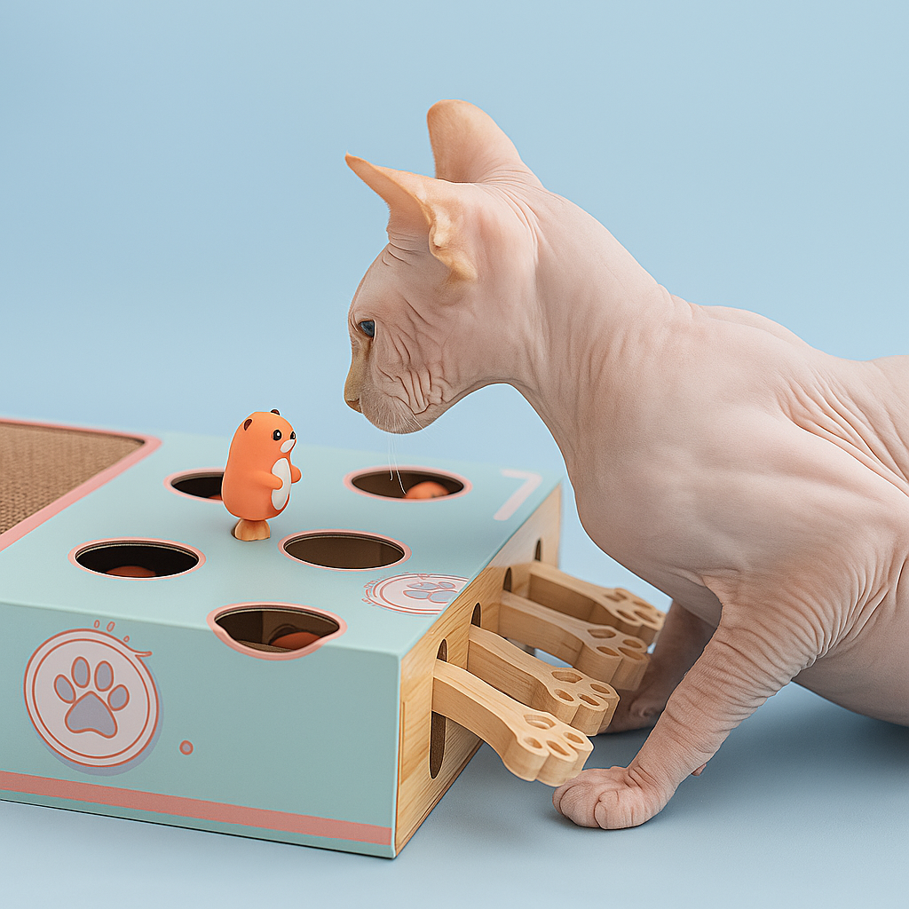 Cat toy Puzzle Game Box