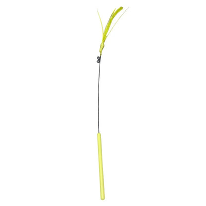 Cat Interactive Toy Tail Grass Cats Sage Feather Toy Long Pole Kitten Teasing Stick Bite Resistant Sound Toy Cat Supplies