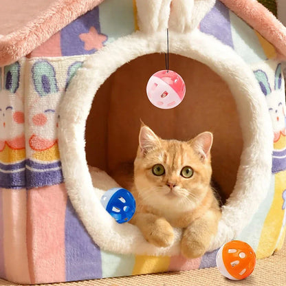 cat toy ball bell