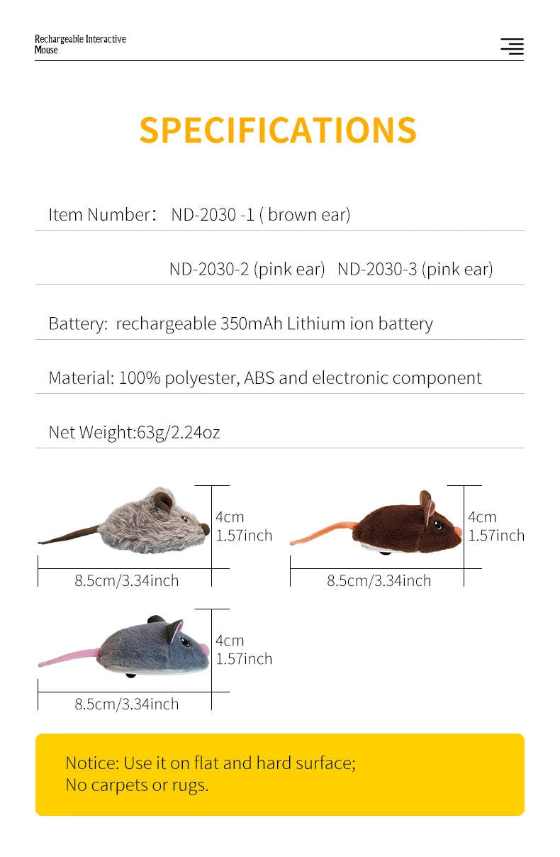 Interactive Mouse Cat Toy