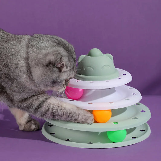 cat toy ball track