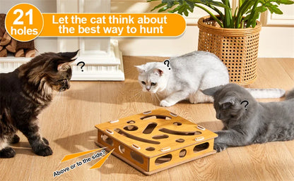 Interactive Cat Puzzle Box
