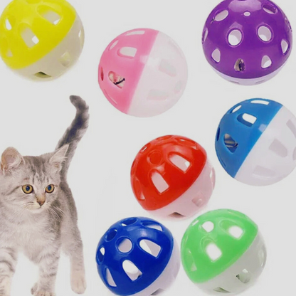 cat toy ball bell