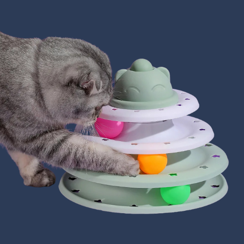 cat toy ball track